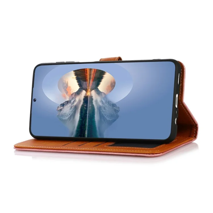 KHAZNEH - KHAZNEH iPhone 17 Pro Max Plånboksfodral Läder Stativ