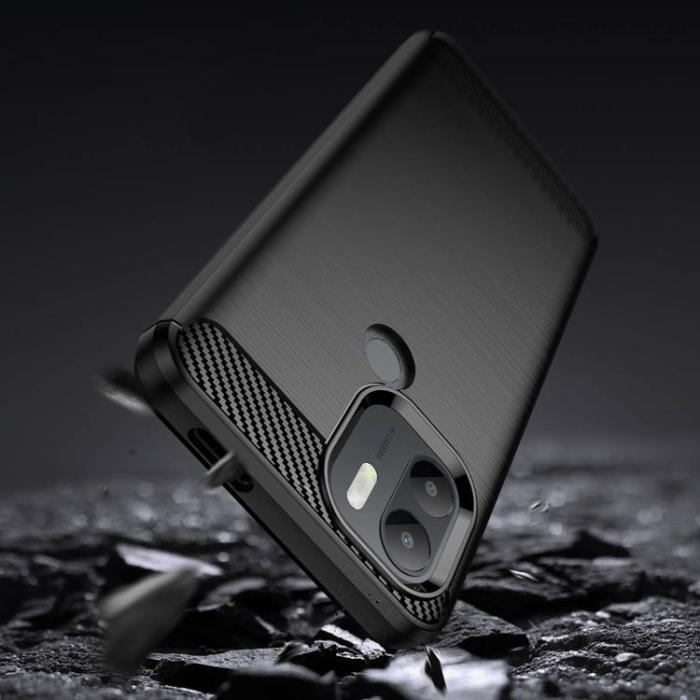 OEM - Xiaomi Redmi A1 Plus Skal Silicone Carbon - Svart