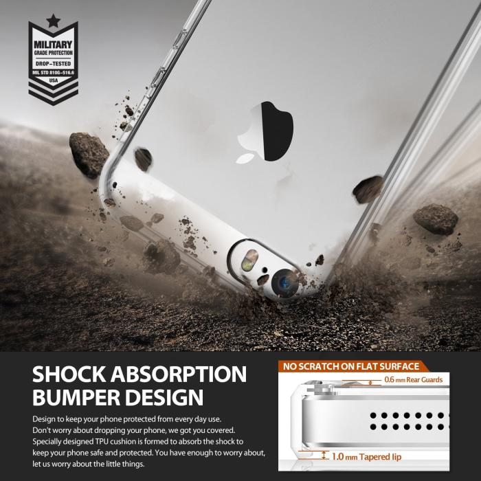 UTGATT5 - RINGKE Fusion skal till Apple iPhone 5/5S/SE - Rose Gold