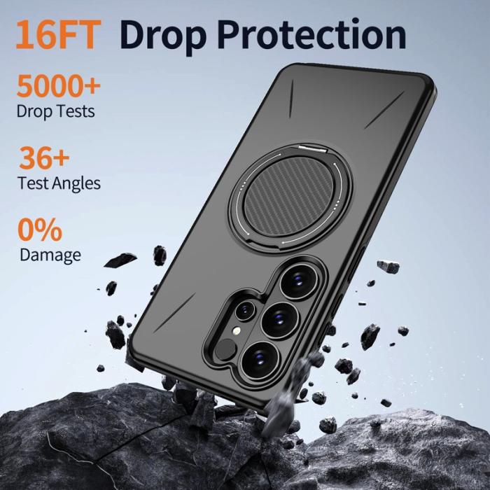 OEM - Mobilskal till Samsung Galaxy S26 Ultra Magnetiskt TPU + PC Baksida - Svart