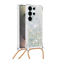 OEM - Mobilskal till Samsung Galaxy S26 Ultra TPU Snabbsand Telefon- Silver / Hj&auml;rtan