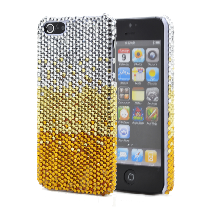 UTGATT4 - Bling Bling Skal till Apple iPhone 5/5S/SE - Gul