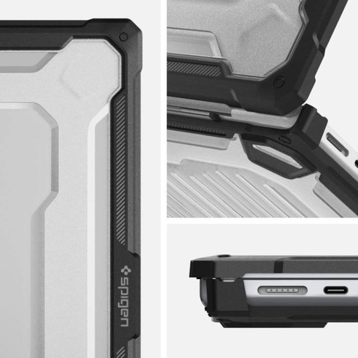 UTGATT - Spigen Macbook Pro 14 Skal Rugged Armored Matte - Svart