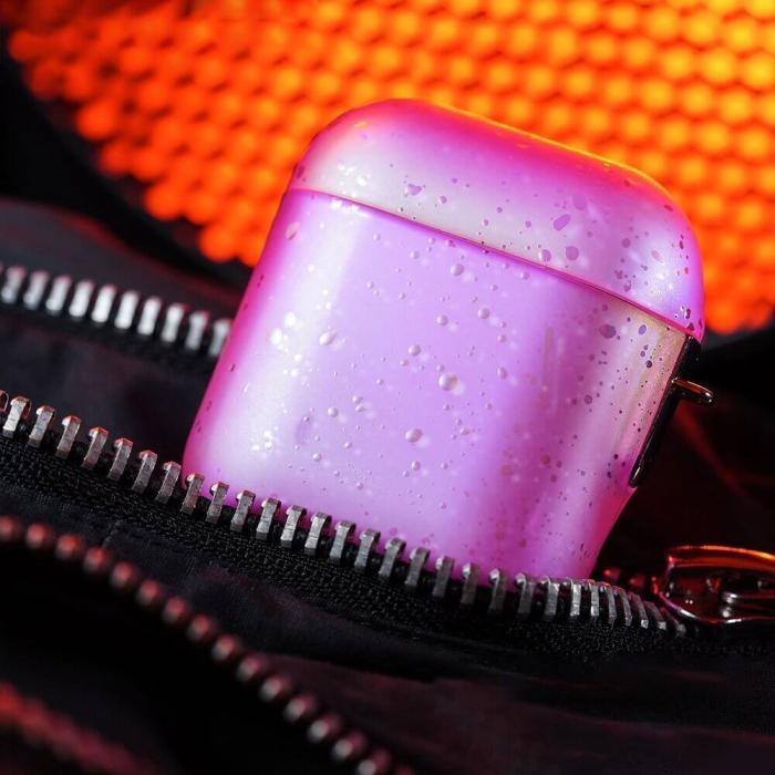 UTGATT5 - Kingxbar Airpods Case Nebula airpods 2 / 1 skal Rosa
