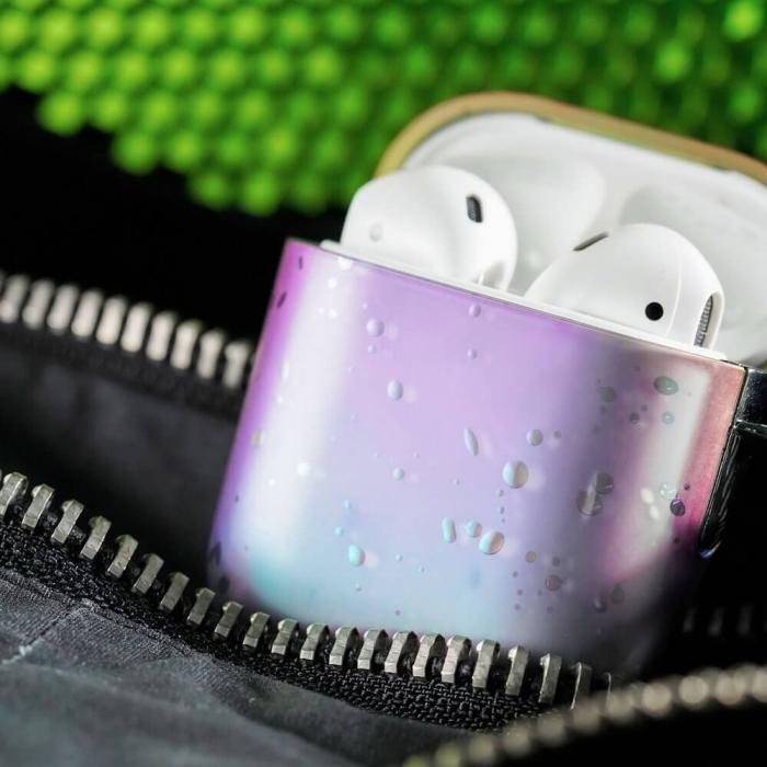 UTGATT5 - Kingxbar Airpods Case Nebula airpods 2 / 1 skal Rosa