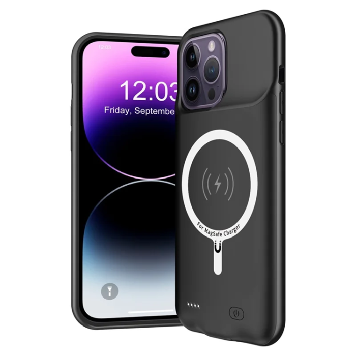 A-One Brand - iPhone 14 Pro Batteriskal 7000mAh D88S - Svart