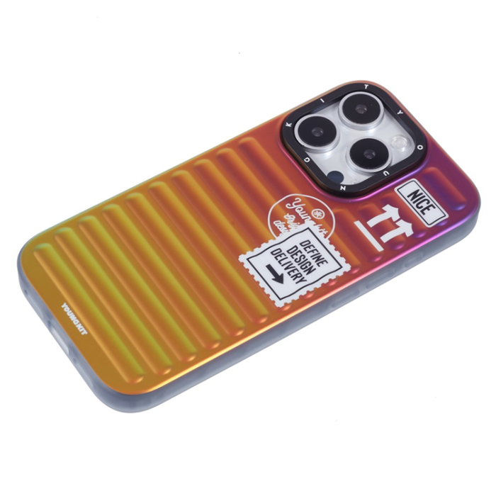 YOUNGKIT - YOUNGKIT iPhone 16 Pro Mobilskal Suitcase Style - Flerfärgad