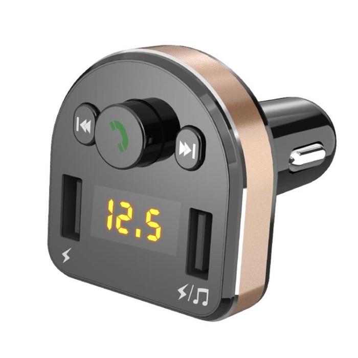 Dudao - Dudao Billaddare 2x USB FM Sändare Bluetooth - Svart