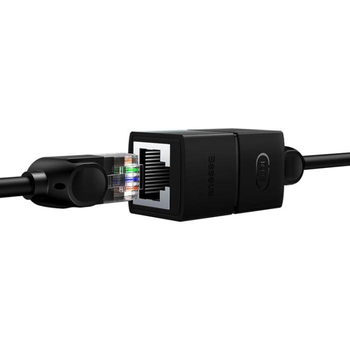 BASEUS - Baseus AirJoy Ethernet RJ45 Kabel kontakt 1 Pcs - Svart