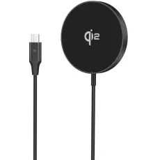 Celly - Celly QI2 Tr&aring;dl&ouml;s laddare 15W - Svart