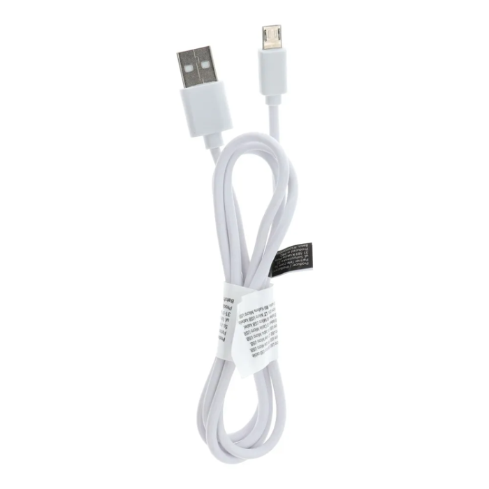 OEM - USB Till Micro USB Kabel (1m) Tip 8mm - Vit