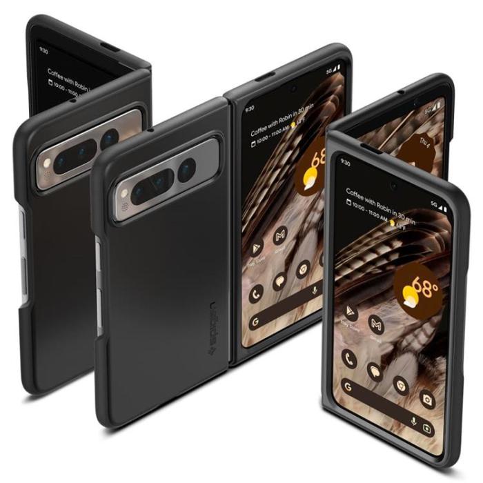 UTGATT - Spigen Google Pixel Fold Mobilskal Thin Fit - Svart