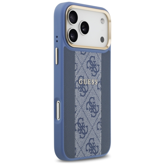 Guess - Guess iPhone 17 Pro Max Mobilskal Magsafe Stripe - Blå