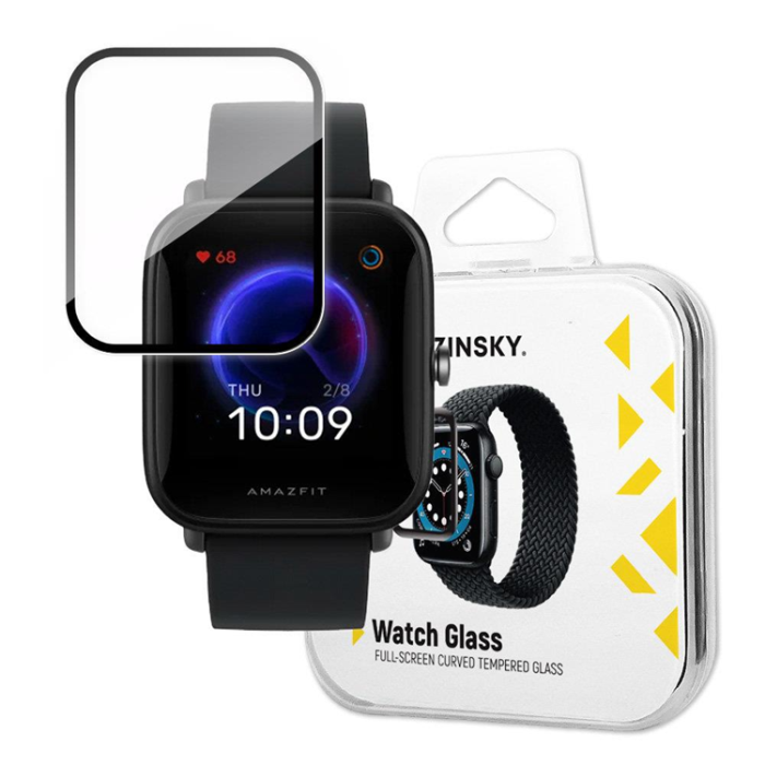 UTGATT1 - Wozinsky Xiaomi Amazfit Bip U Härdat Glas Hybrid - Svart
