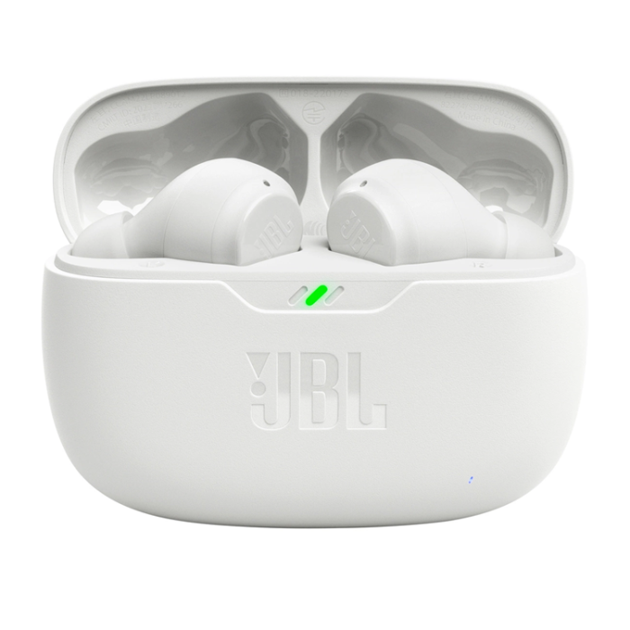 JBL - JBL In-Ear Hörlurar Trådlösa Bluetooth 5.2 IP54 IPX2 Wave Beam - Vit