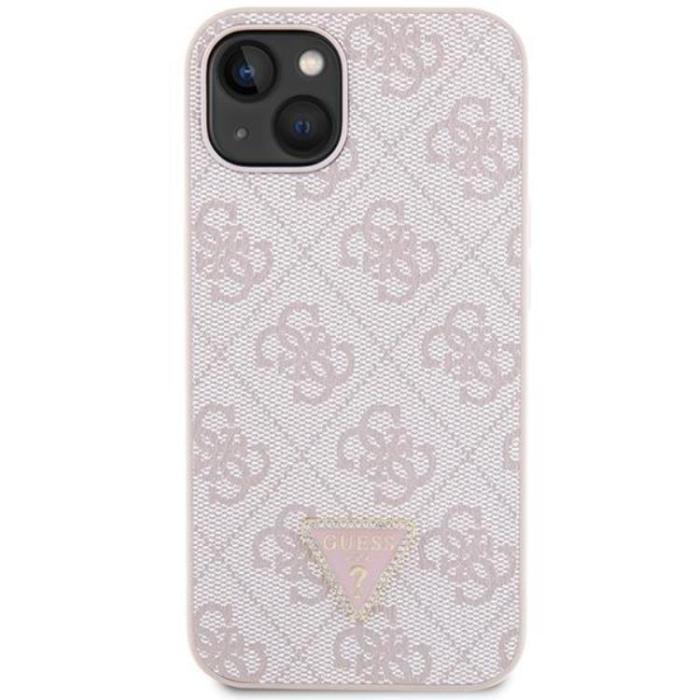 Guess - Guess iPhone 14 Mobilskal Crossbody Metall Logo - Rosa