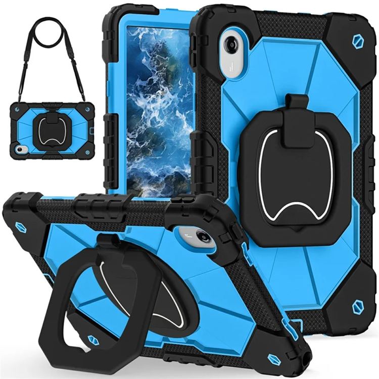 Lenovo M11/Idea Tab Mobilskal Silikon Kickstand (Svart/Blå) | 2353 | AlltMobil