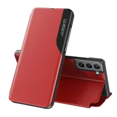 OEM - Eco Läder View Fodral Galaxy S22 Plus - Röd