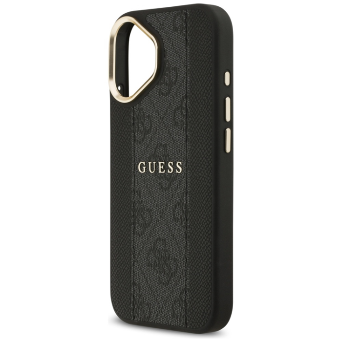 Guess - Guess iPhone 17 Mobilskal Magsafe Stripe - Svart