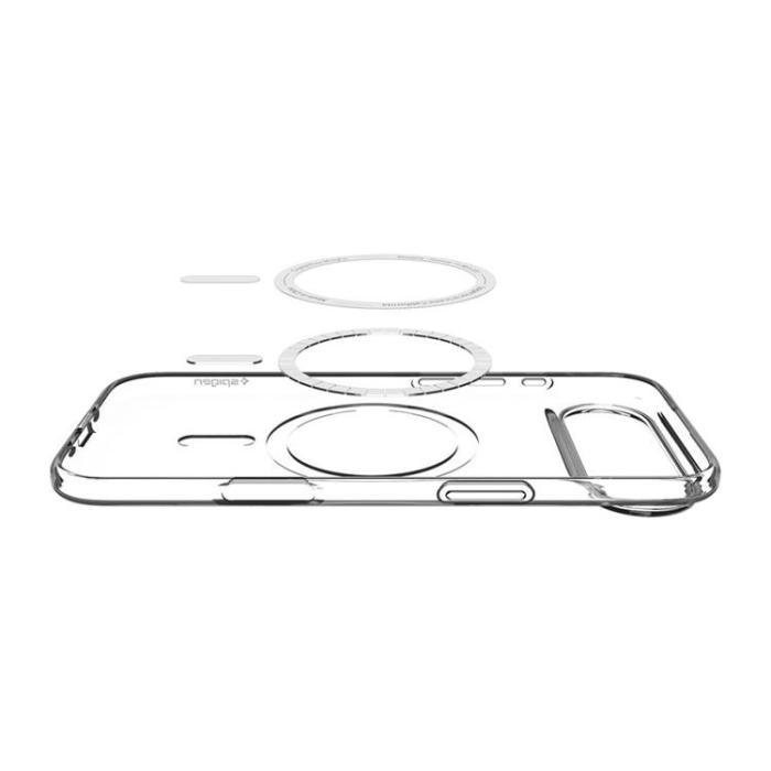 Spigen - Spigen iPhone Air Mobilskal Magsafe Liquid Crystal - Vit/Clear