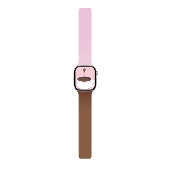 Moft - Moft Apple Watch (38/40/41/42mm) Armband Snap Duo - Rosa/Brun