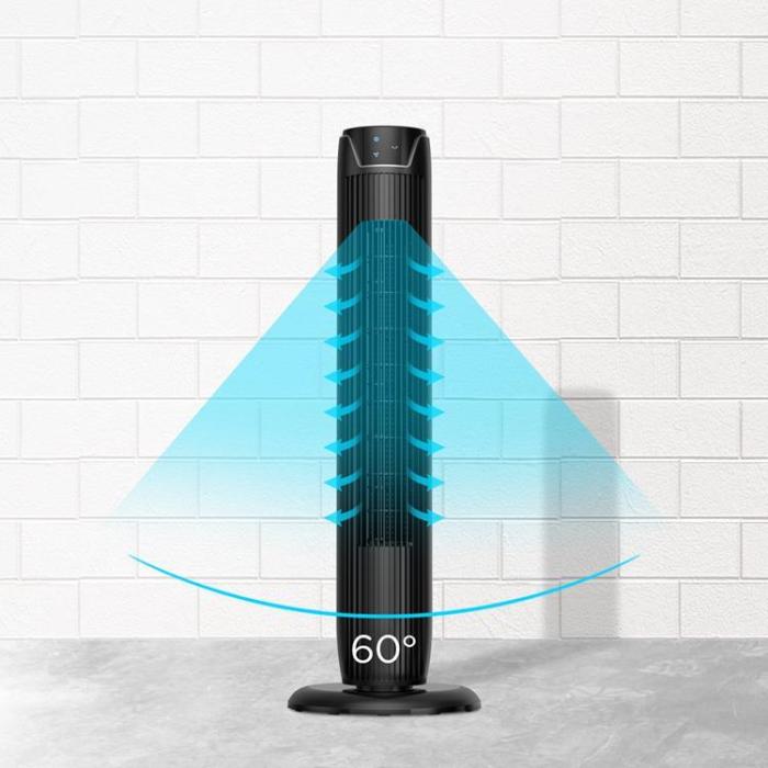 Midea - Midea Pelarfläkt 3 Hastigheter 91.8cm Inkl Fjärrkontroll