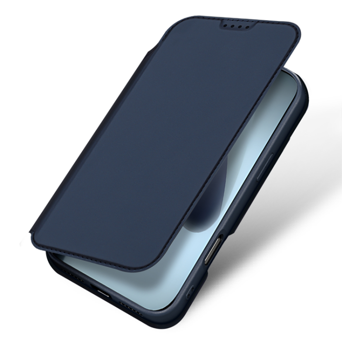 Dux Ducis - Dux Ducis iPhone 17 Pro Plånboksfodral Skin Pro Läder - Blå