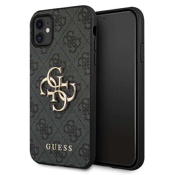 GUESS iPhone 11 Skal Big Metall Logo - Grå | 2353 | AlltMobil