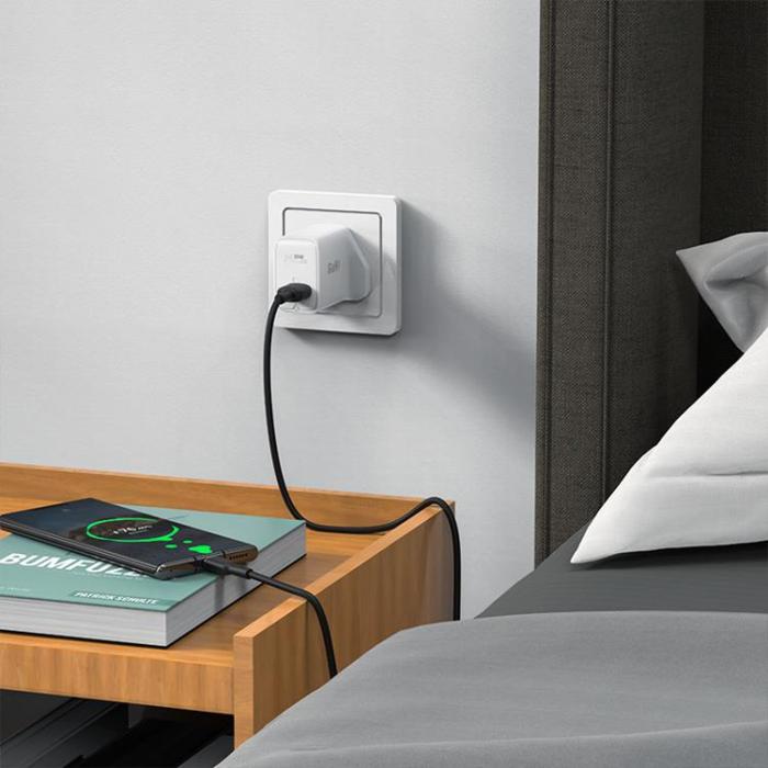 Acefast - Acefast GaN Väggladdare USB-C 30W - Vit