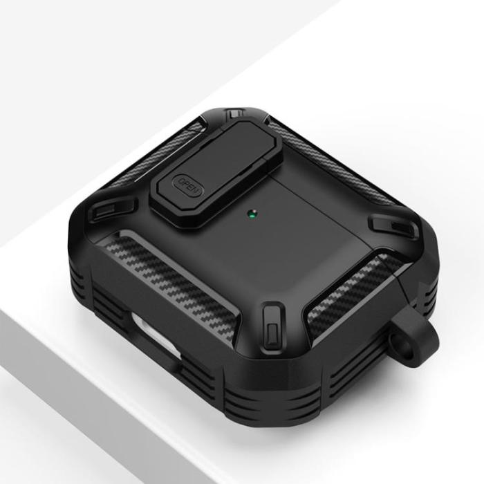 UTGATT - Tech-Protect Apple Airpods 3 Skal X-Carbo - Svart