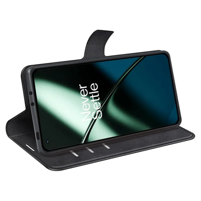 OEM - OnePlus 11 5G Plånboksfodral Calf Texture Flip - Svart