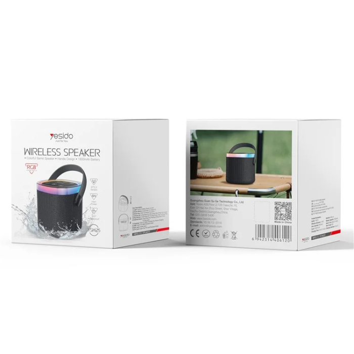 Yesido - YESIDO Trådlös Högtalare Bluetooth 1800mAh YSW25 IP67 - Svart