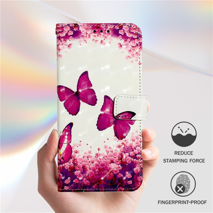 A-One Brand - iPhone 16 Pro Max Plånboksfodral Printing Pattern Med Rem