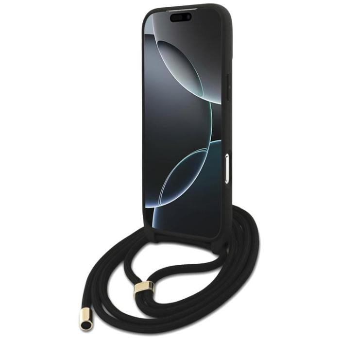 Guess - Guess iPhone 17 Pro Max Mobilskal 4G Big Logo Cord Crossbody - Brun