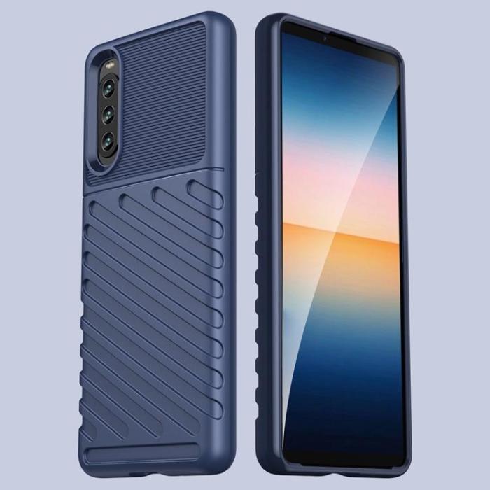A-One Brand - Sony Xperia 10 IV Skal Thunder Twill - Blå