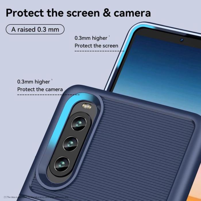 A-One Brand - Sony Xperia 10 IV Skal Thunder Twill - Blå