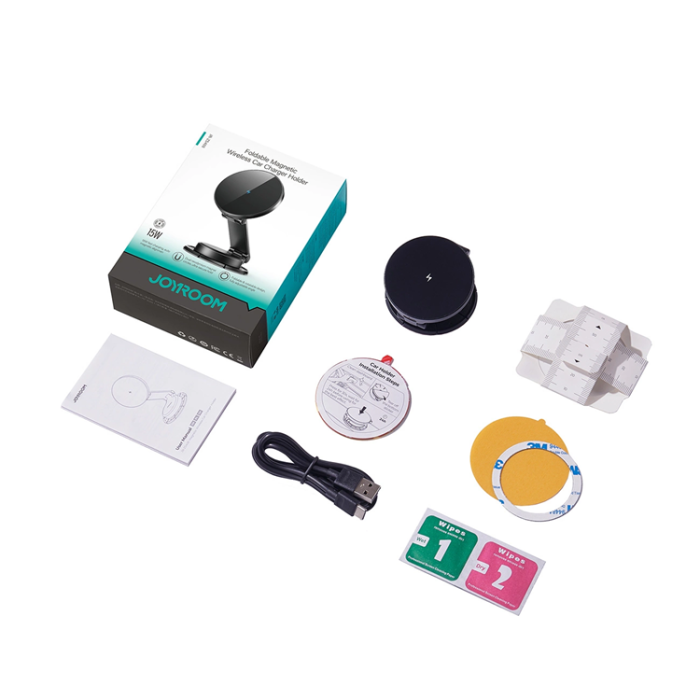Joyroom - Joyroom Magnetisk Bilhållare 15W Induktiv Laddare För Cockpit