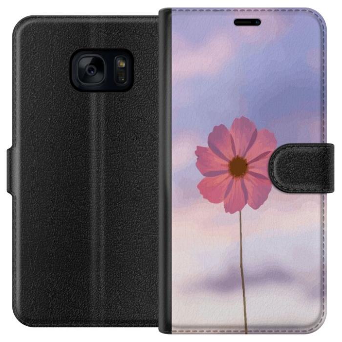 iSecrets - Plånboksfodral till Samsung Galaxy S7 med Rosa blomma