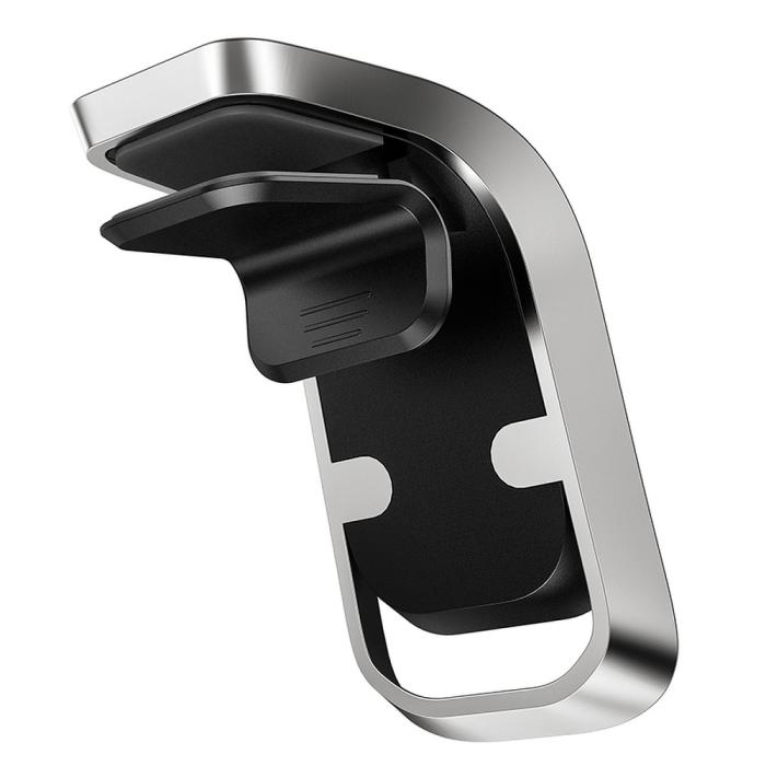 Hoco - HOCO magnetisk mobilhållare till ventgaller Svart/Silver (CA74)