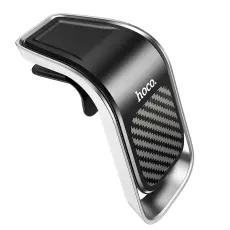 Hoco - HOCO magnetisk mobilh&aring;llare till ventgaller Svart/Silver (CA74)