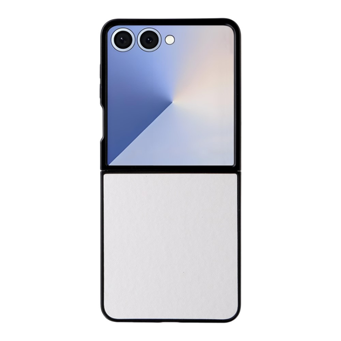 A-One Brand - Galaxy Z Flip 7 Mobilskal PU Läder Protective - Vit