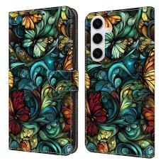 OEM - Samsung Galaxy S26 Pl&aring;nboksfodral Konstl&auml;der Flip St&auml;ll Vattenf&auml;rger