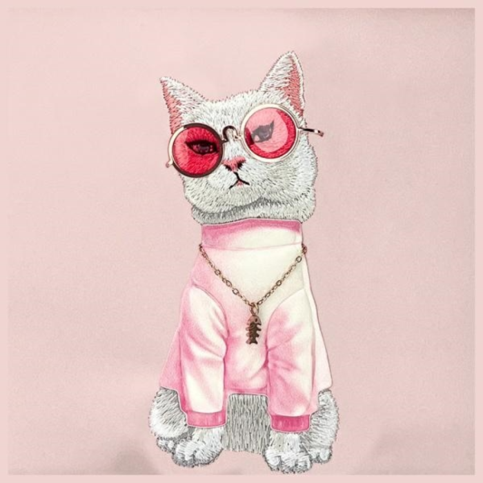 NIMMY - Nimmy Axelväska Crossbody Glasses Cool Cat - Pink