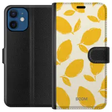 Gustaf - Pl&aring;nboksfodral till Apple iPhone 12 mini med Lemon Breeze