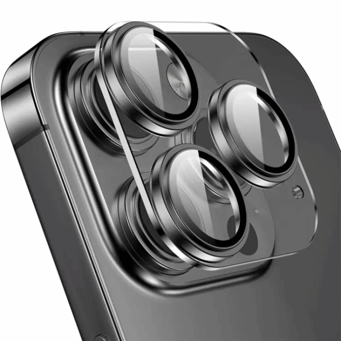 ENKAY - ENKAY iPhone 14/14 Plus Kameralinsskydd i Härdat glas - Svart