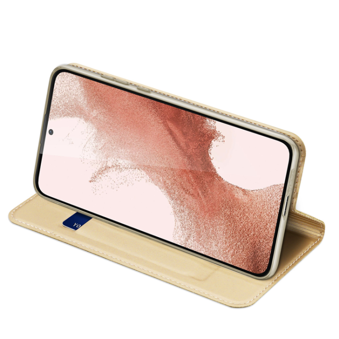 Dux Ducis - Dux Ducis Galaxy S23 Plus Plånboksfodral Skin Series - Guld