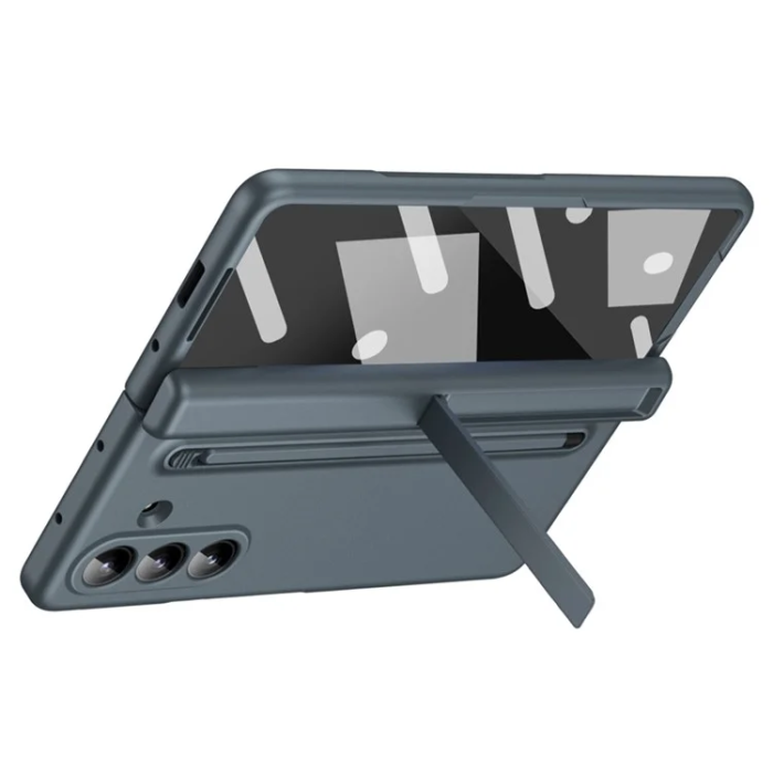 A-One Brand - Galaxy Z Fold 7 Mobilskal Kickstand med Stylus och Härdat Glas