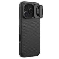 Nillkin - NILLKIN iPhone 17 Pro Mobilskal Slide Kamera Lid - Svart