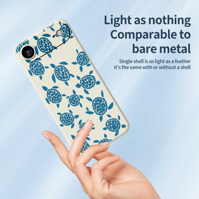 A-One Brand - iPhone Air Mobilskal Turtle Pattern Straight Edge - Grön