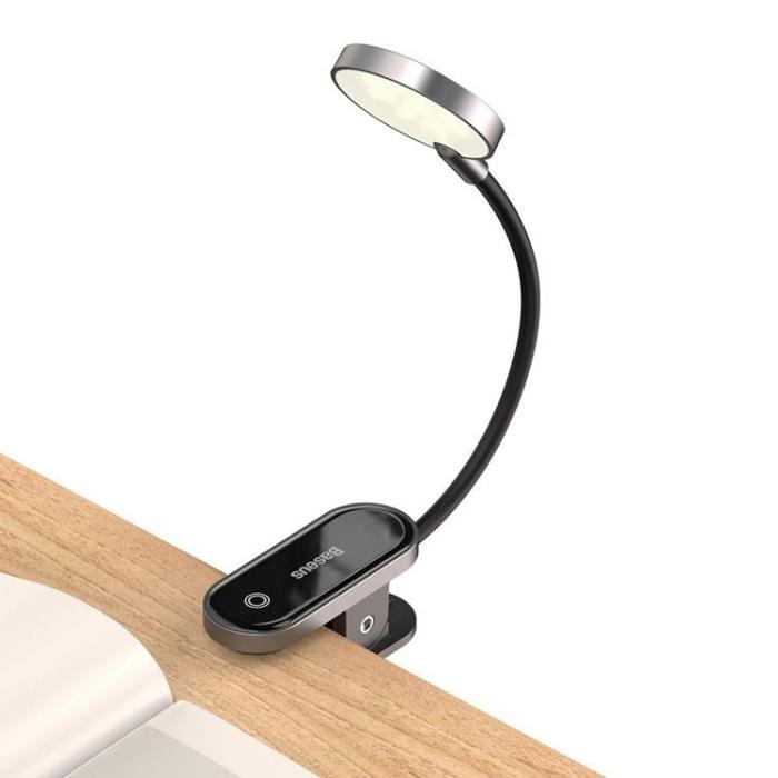 BASEUS - Baseus Mini LED Lampa Med Clip - Grå